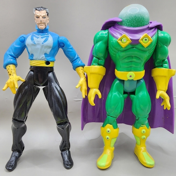 Marvel Other - 95/96 Marvel Mysterio & Dr Strange Spider-Man Animated Series 5" Toy Biz